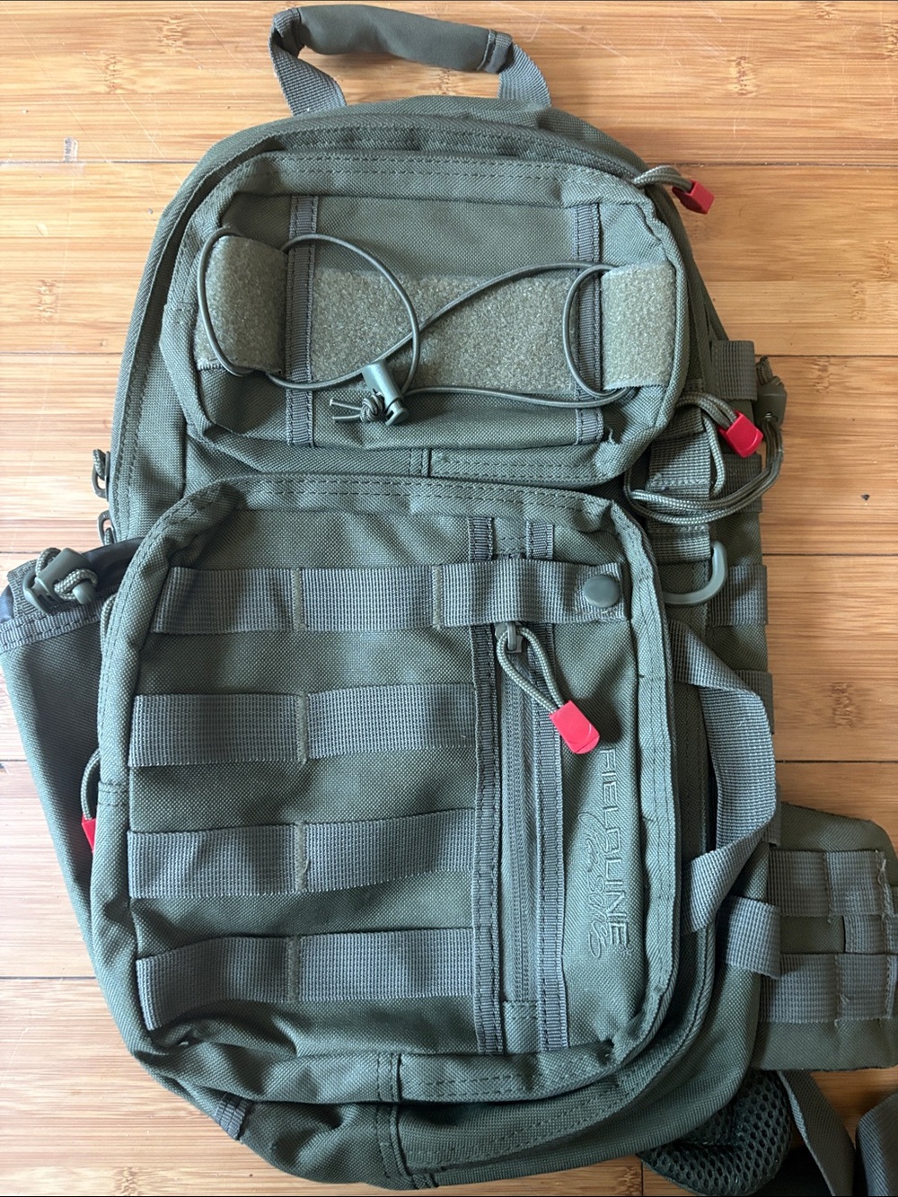 Men's Tactical Sling Backpack - Olive Green
